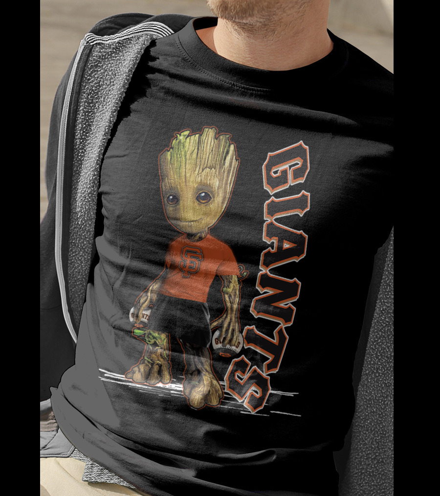 Groot San Francisco Giants Baseball Character Fan T-Shirt