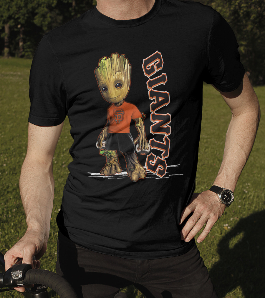 Groot San Francisco Giants Baseball Character Fan T-Shirt