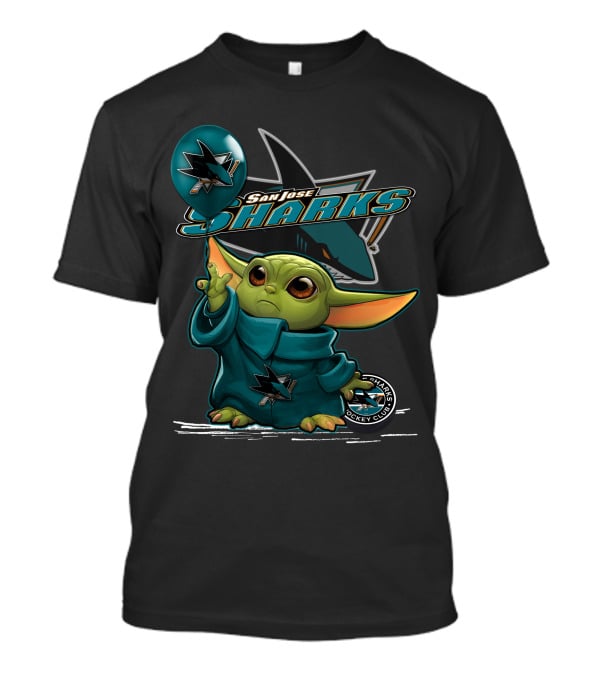 San Jose Sharks Yoda Hockey Club Balloon T-Shirt