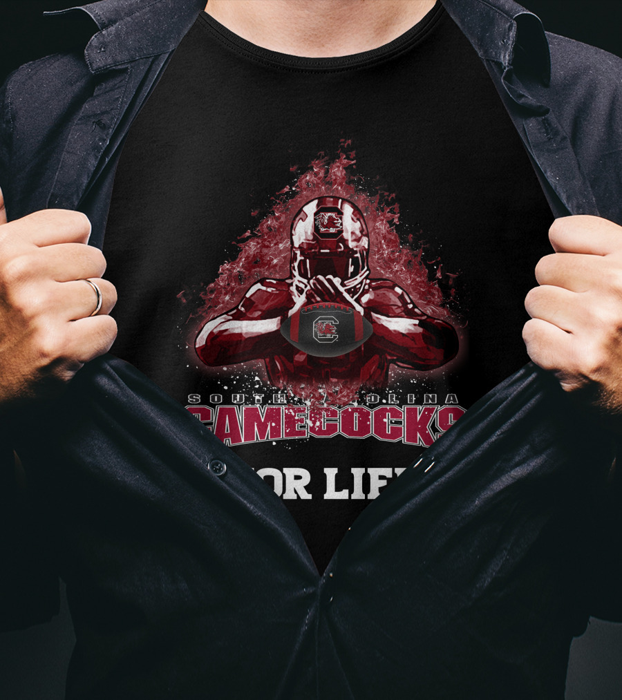 South Carolina Gamecocks Football For Life T-Shirt