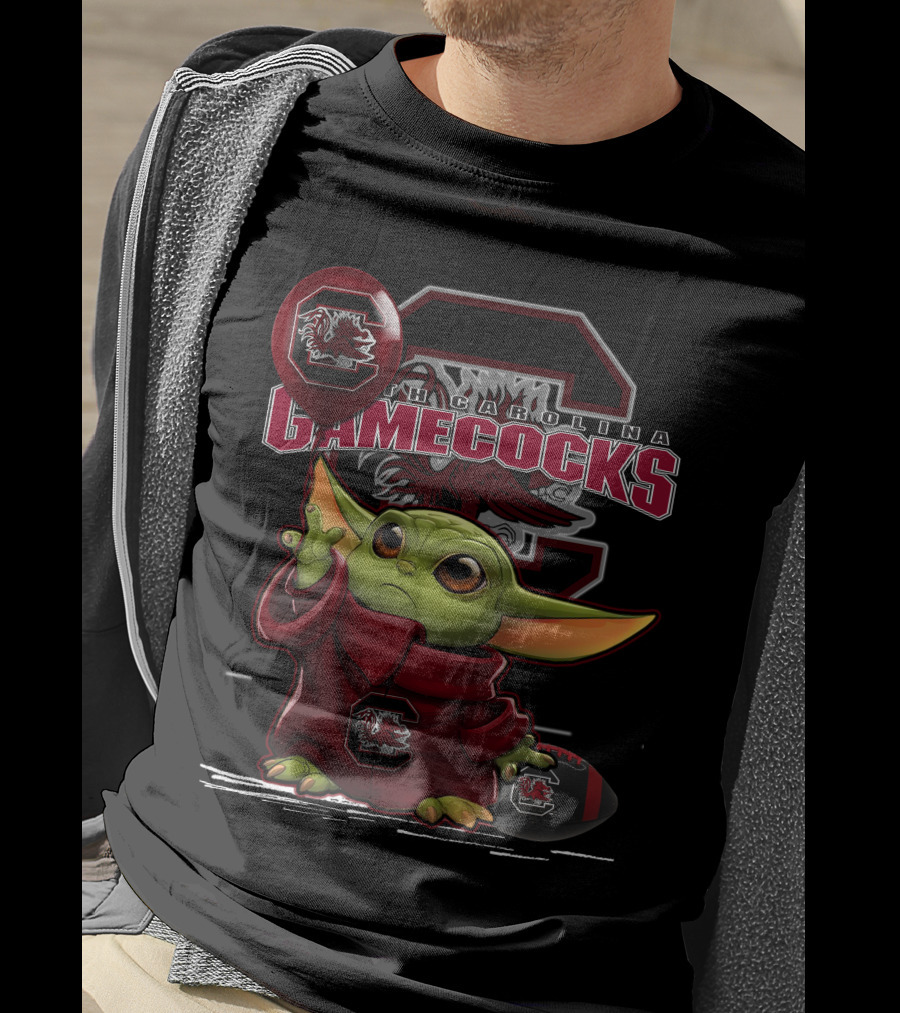 Yoda South Carolina Gamecocks Football Logo Balloon T-Shirt