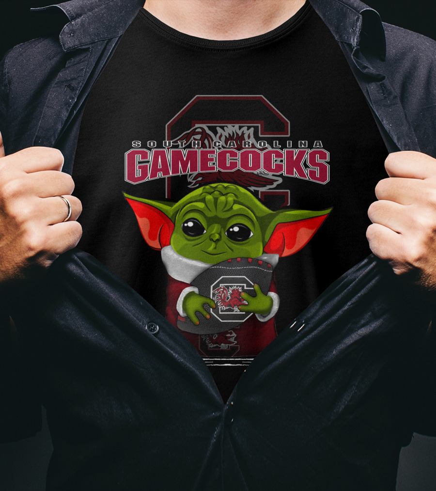 South Carolina Gamecocks Yoda Football Fan T-Shirt