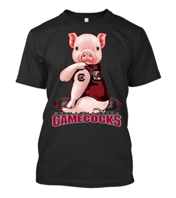 South Carolina Gamecocks Pig Football Fan T-Shirt