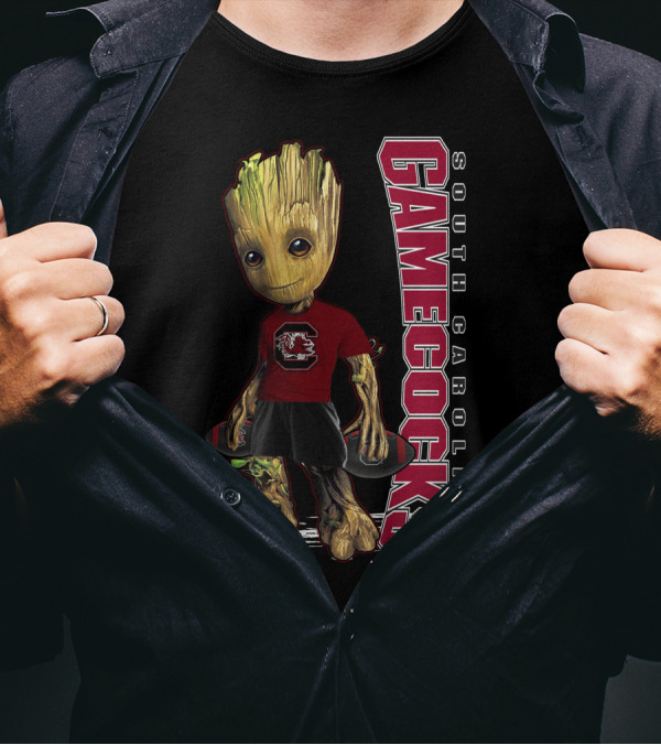Groot South Carolina Gamecocks Fan With University T-Shirt