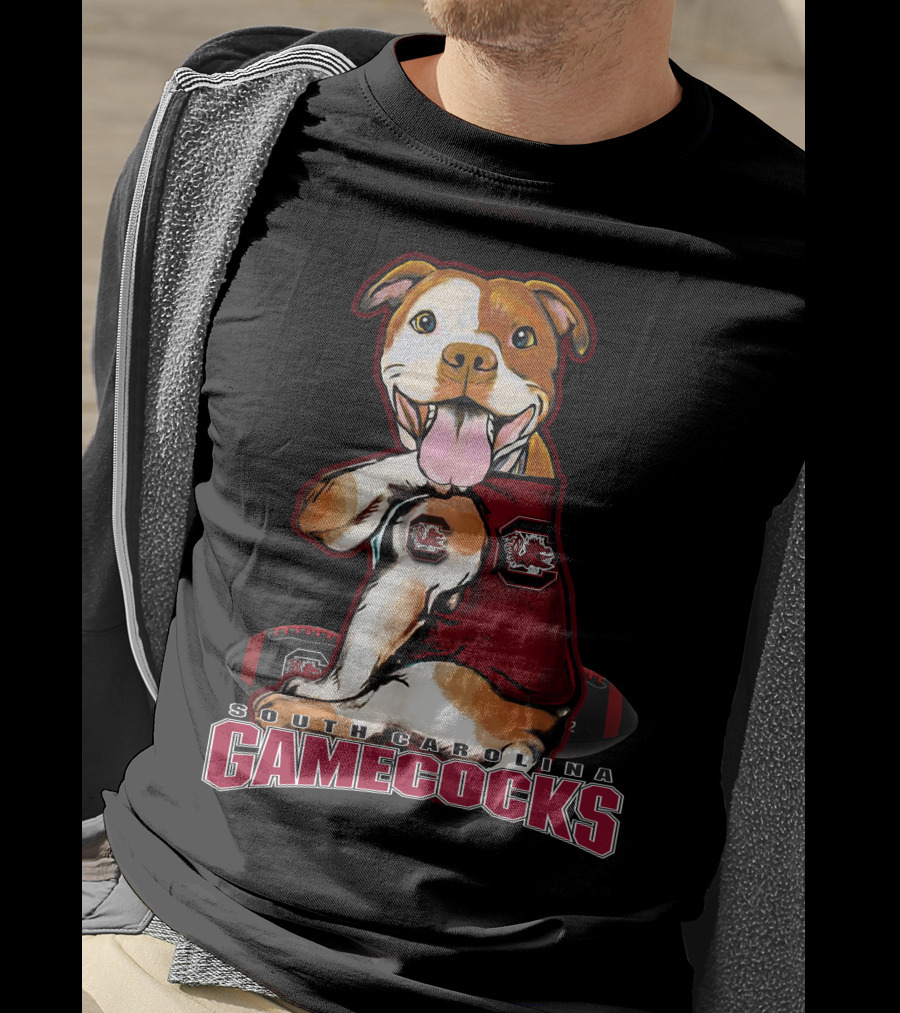 South Carolina Gamecocks Pitbull Football Fan T-Shirt