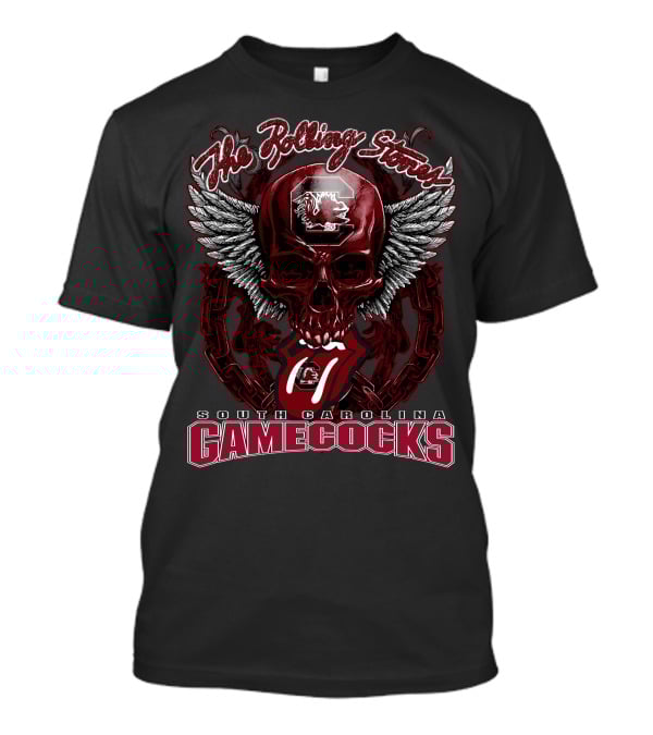 The Rolling Stones South Carolina Gamecocks Skull Wings T-Shirt