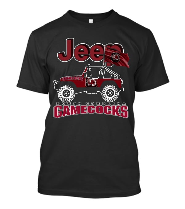 Jeep South Carolina Gamecocks Off-Road Spirit Vehicle T-Shirt
