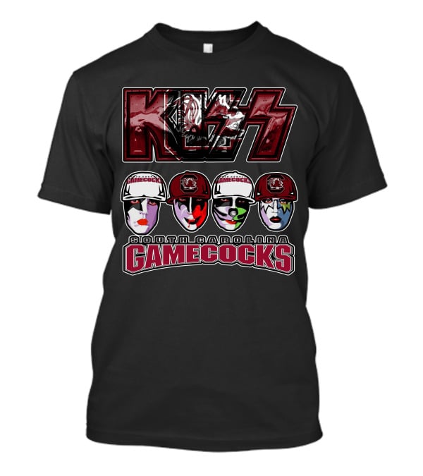 KISS South Carolina Gamecocks Face Paint Football Fans T-Shirt