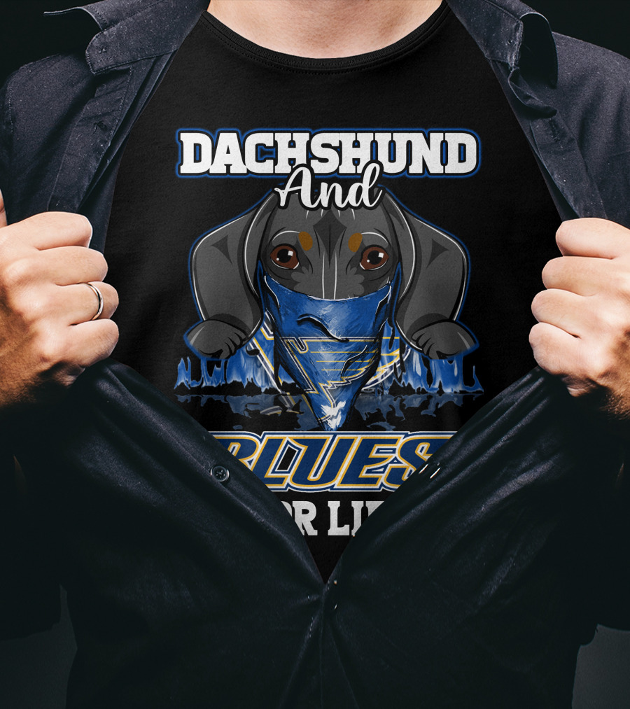 Dachshund And Blues For Life St. Louis T-Shirt