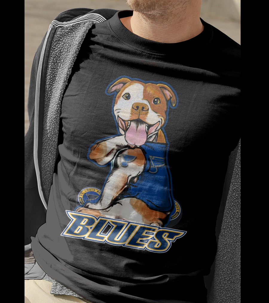 St. Louis Blues Pitbull Hockey Team T-Shirt