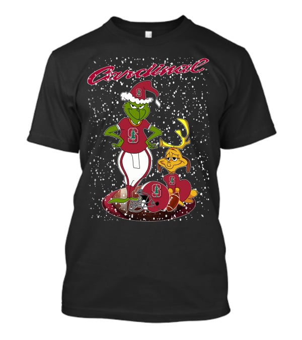 Grinchxmas Cardinal Stanford Football Holiday T-Shirt