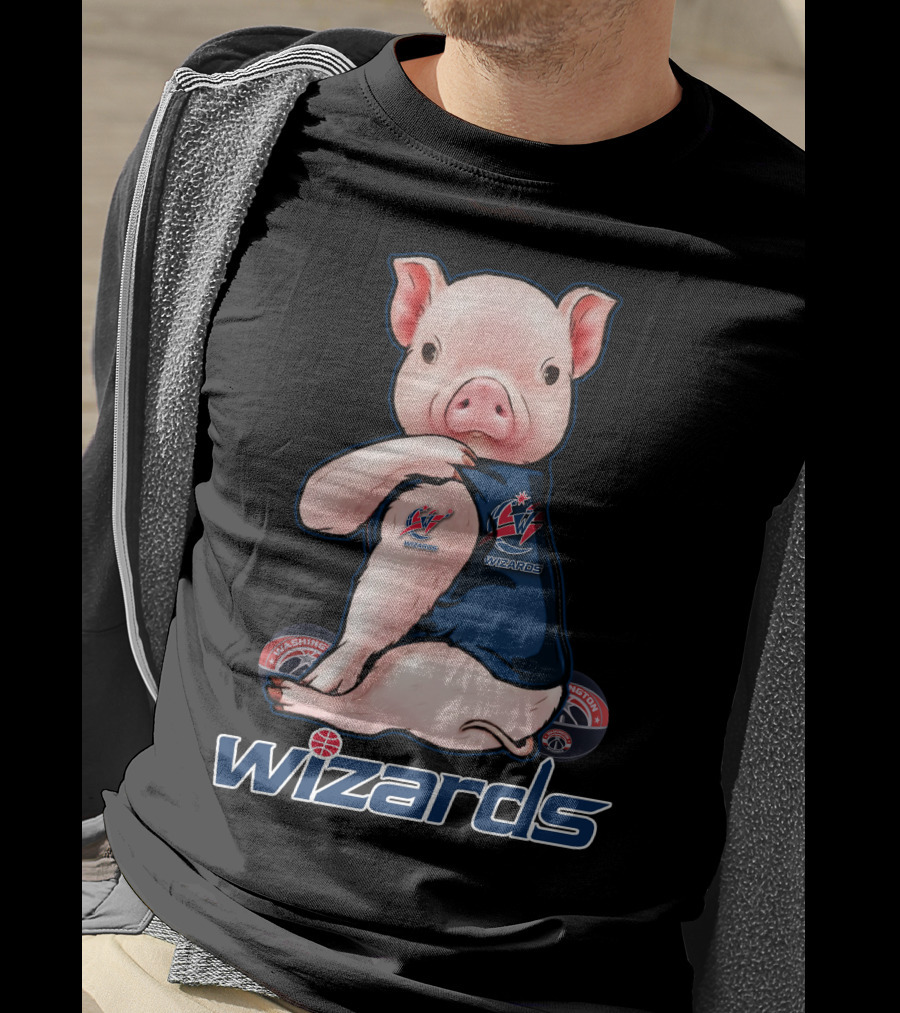 Pig Washington Wizards Wizards Basketball Team T-Shirt