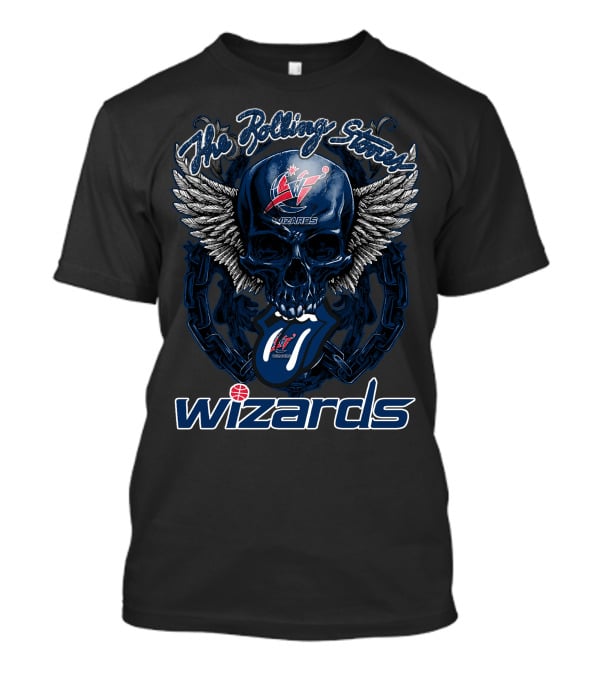 The Rolling Stones Washington Wizards Skull Logo Collaboration T-Shirt