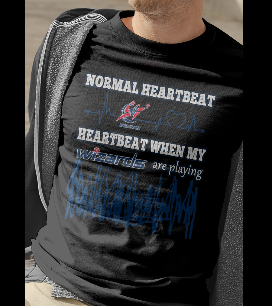 Normal Heartbeat Wizards Heartbeat When My Wizards Are Playing T-Shirt
