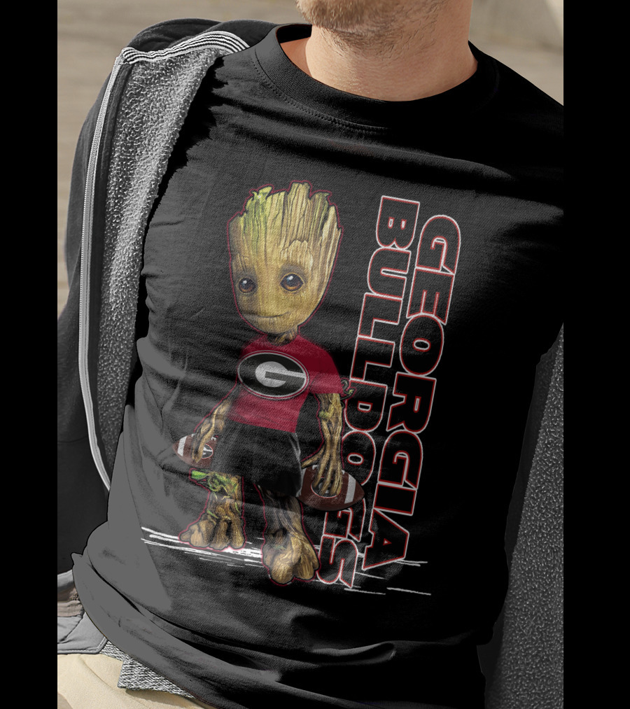 Groot Georgia Bulldogs Football Team Fan T-Shirt