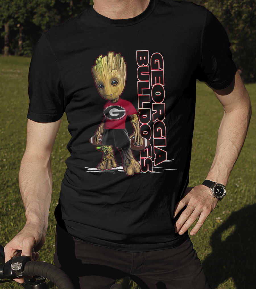 Groot Georgia Bulldogs Football Team Fan T-Shirt