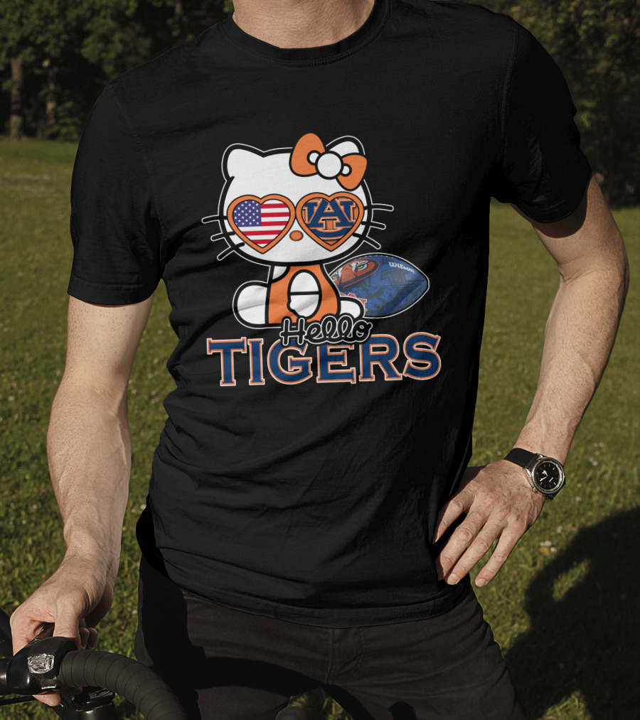 Hello Kitty Auburn Tigers Football USA T-Shirt