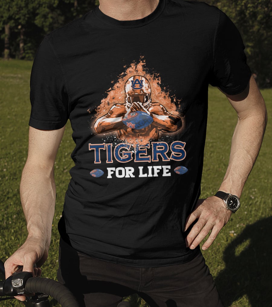 Auburn Tigers Football For Life T-Shirt