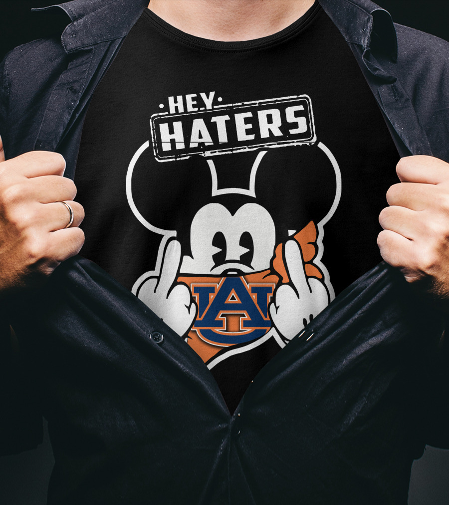 Hey Haters Mickey Mouse Auburn Tigers T-Shirt