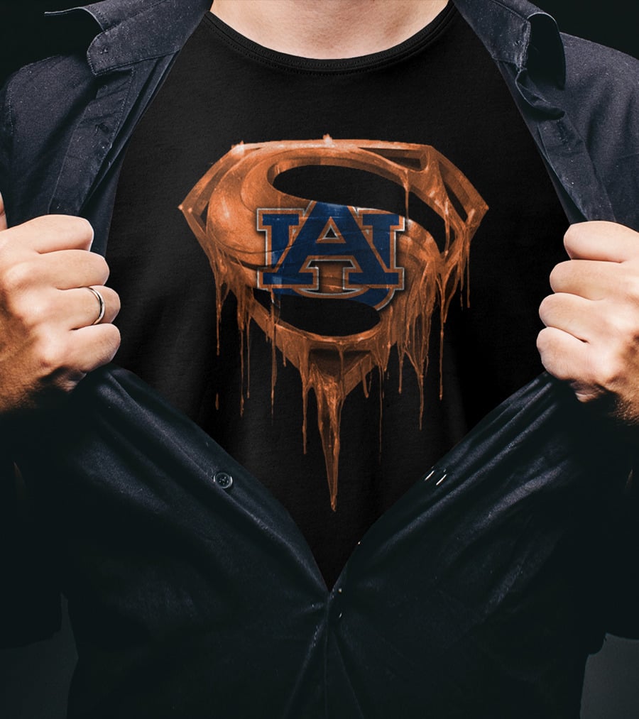 Auburn Tigers Superman Logo Spm T-Shirt