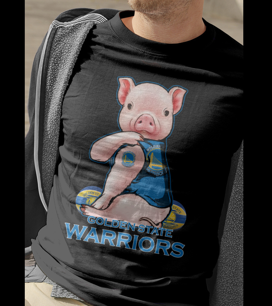 Golden State Warriors Pig Basketball Team Fan T-Shirt
