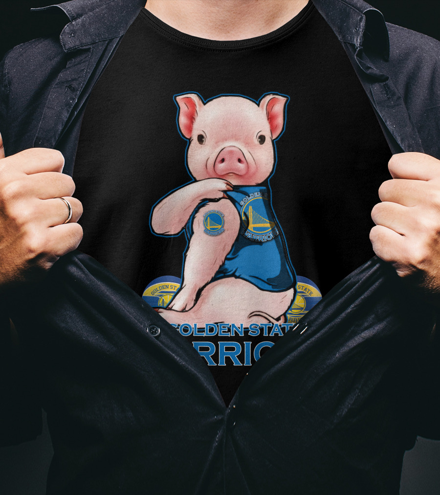 Golden State Warriors Pig Basketball Team Fan T-Shirt