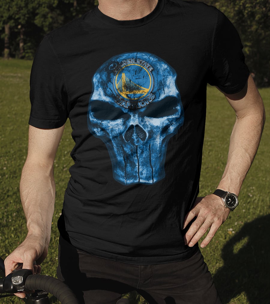 Skull Golden State Warriors Basketball T-Shirt