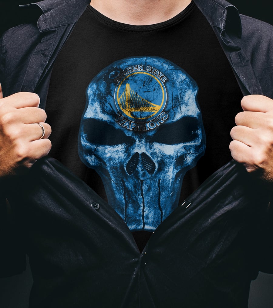Skull Golden State Warriors Basketball T-Shirt