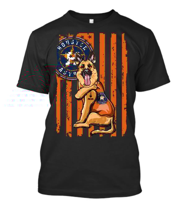 Houston Astros German Shepherd I Mom T-Shirt