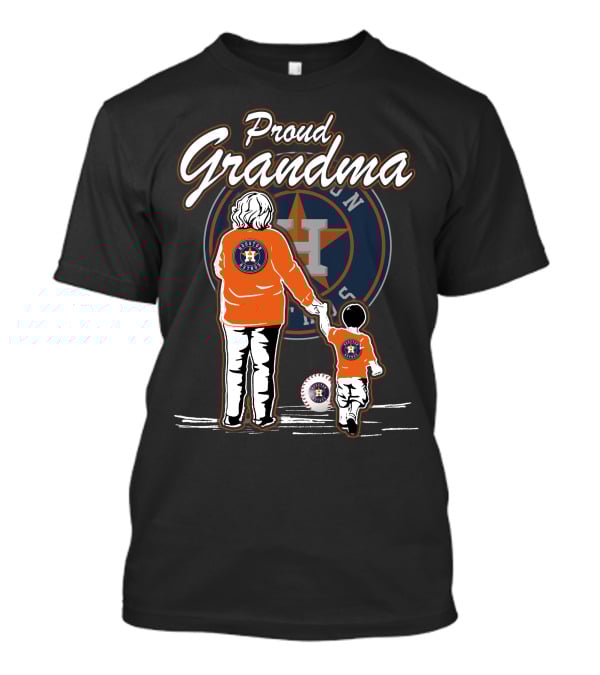 Proud Grandma Houston Astros Family Baseball Fan T-Shirt