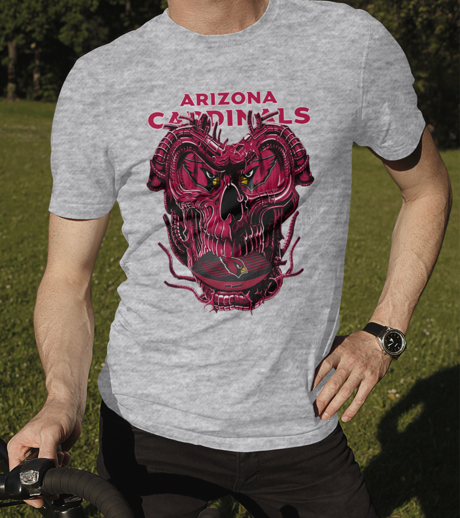 Arizona Cardinals Dragonskull Fusion Gridiron T-Shirt