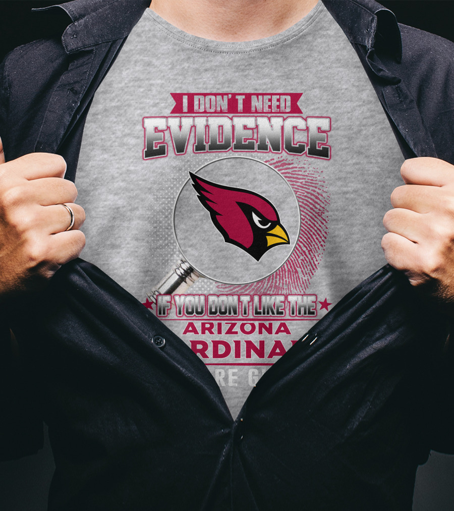 I Don't Need Evidence Arizona Cardinals You Are Guilty T-Shirt