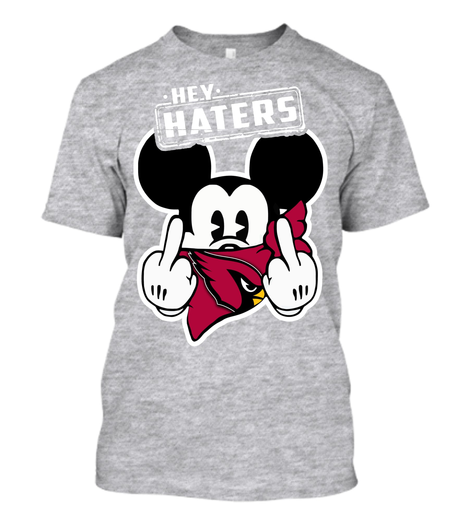 Hey Haters Mickey Arizona Cardinals T-Shirt