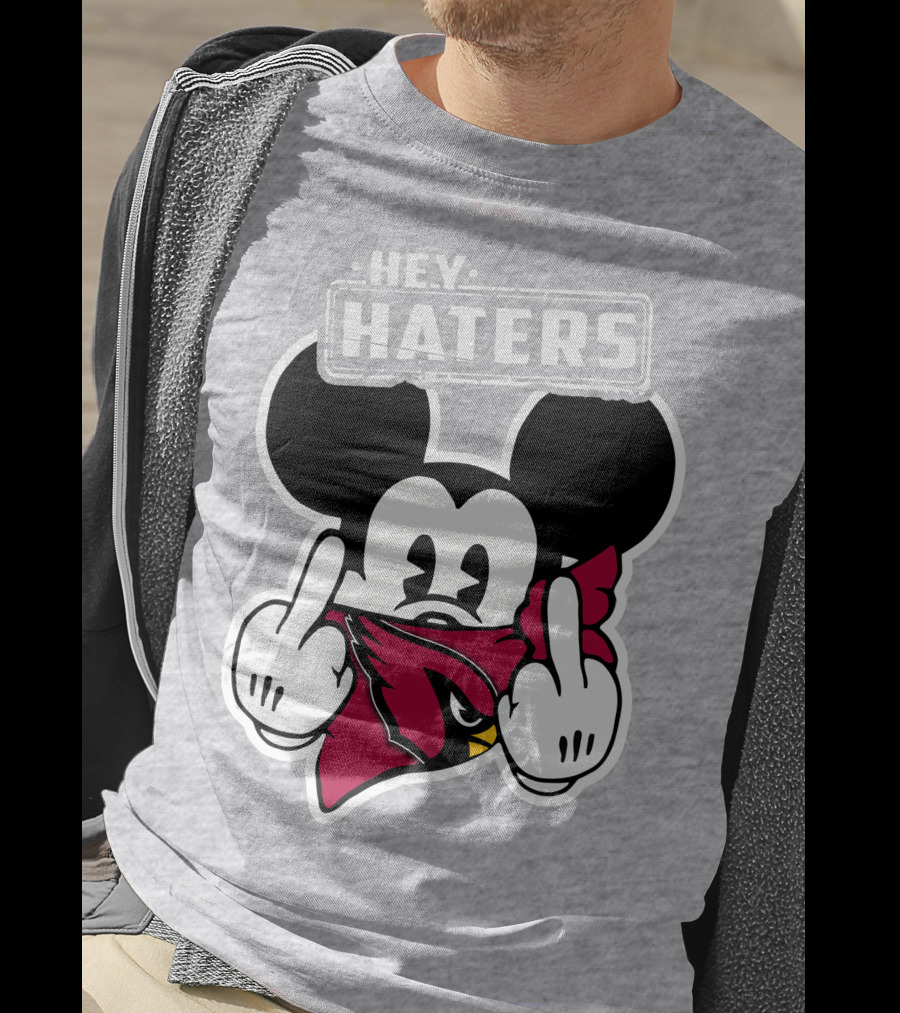 Hey Haters Mickey Arizona Cardinals T-Shirt