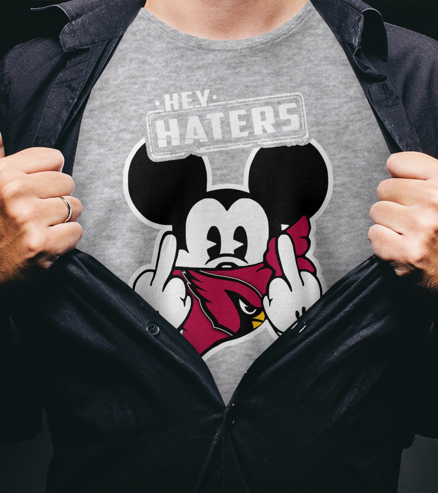 Hey Haters Mickey Arizona Cardinals T-Shirt
