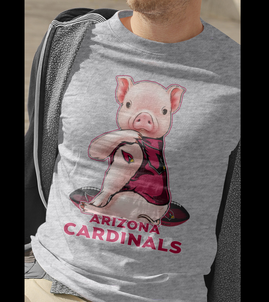 Arizona Cardinals Pig With Football T-Shirt