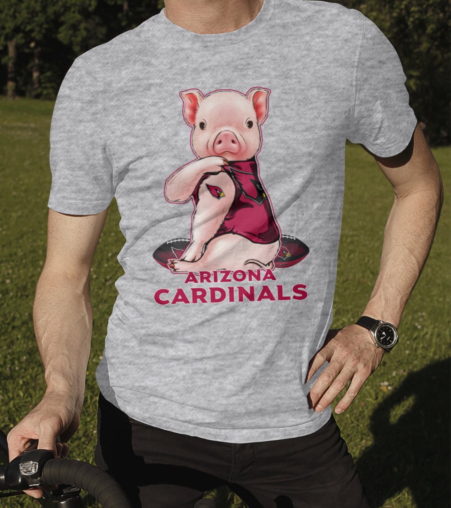 Arizona Cardinals Pig With Football T-Shirt