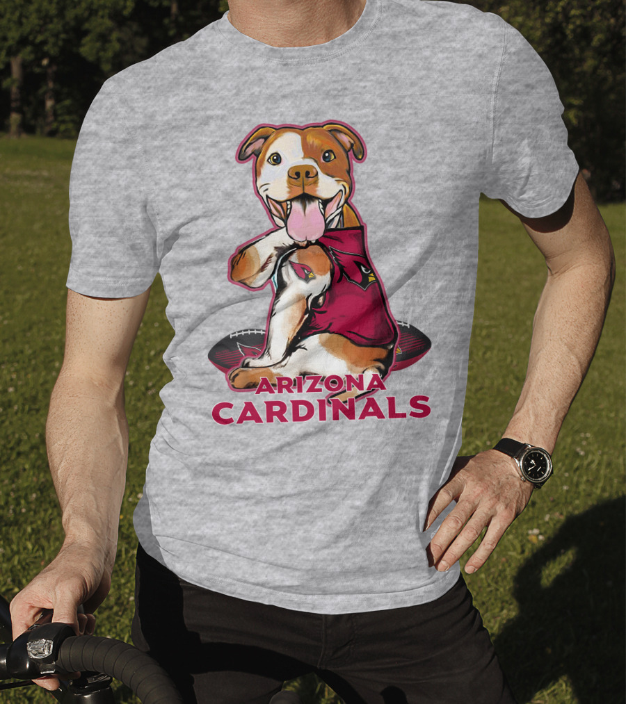 Arizona Cardinals Pitbull Football Fan T-Shirt