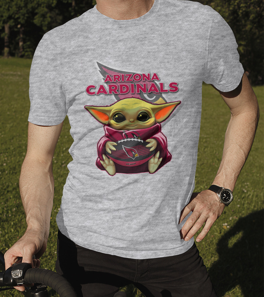 Arizona Cardinals Baby Yoda Football T-Shirt