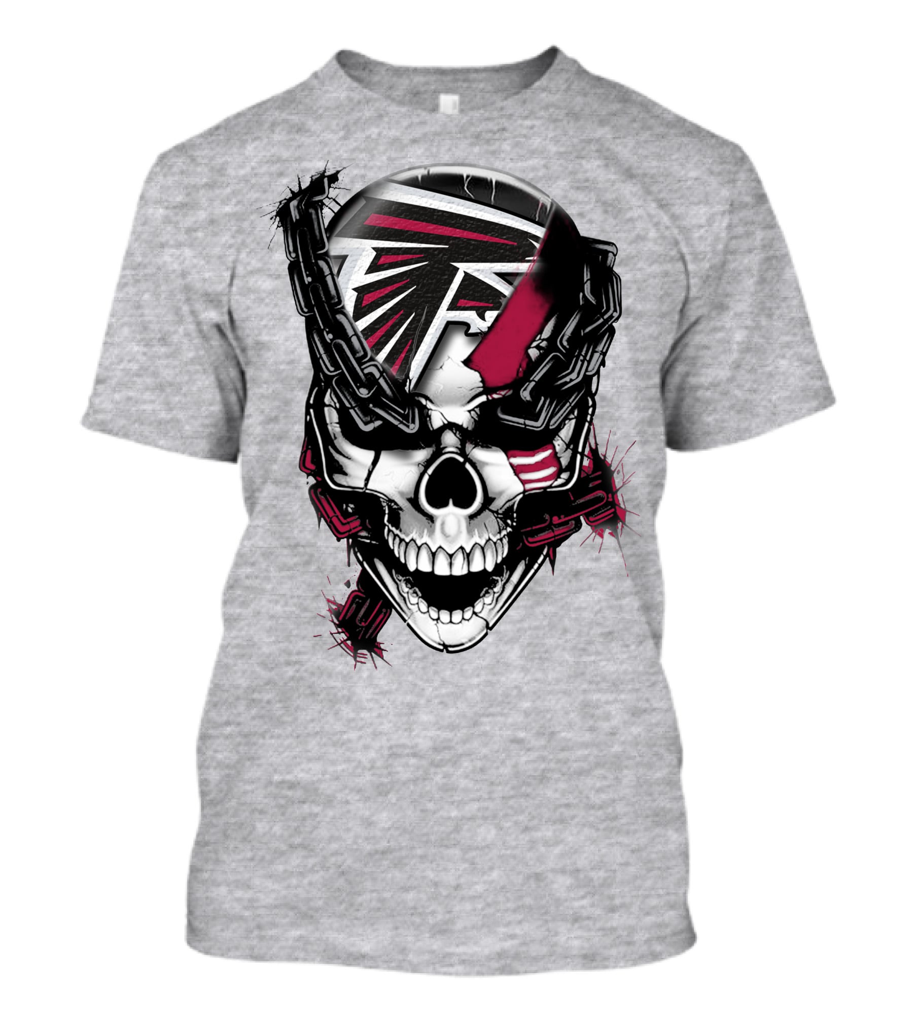 Atlanta Falcons Skull Chain T-Shirt