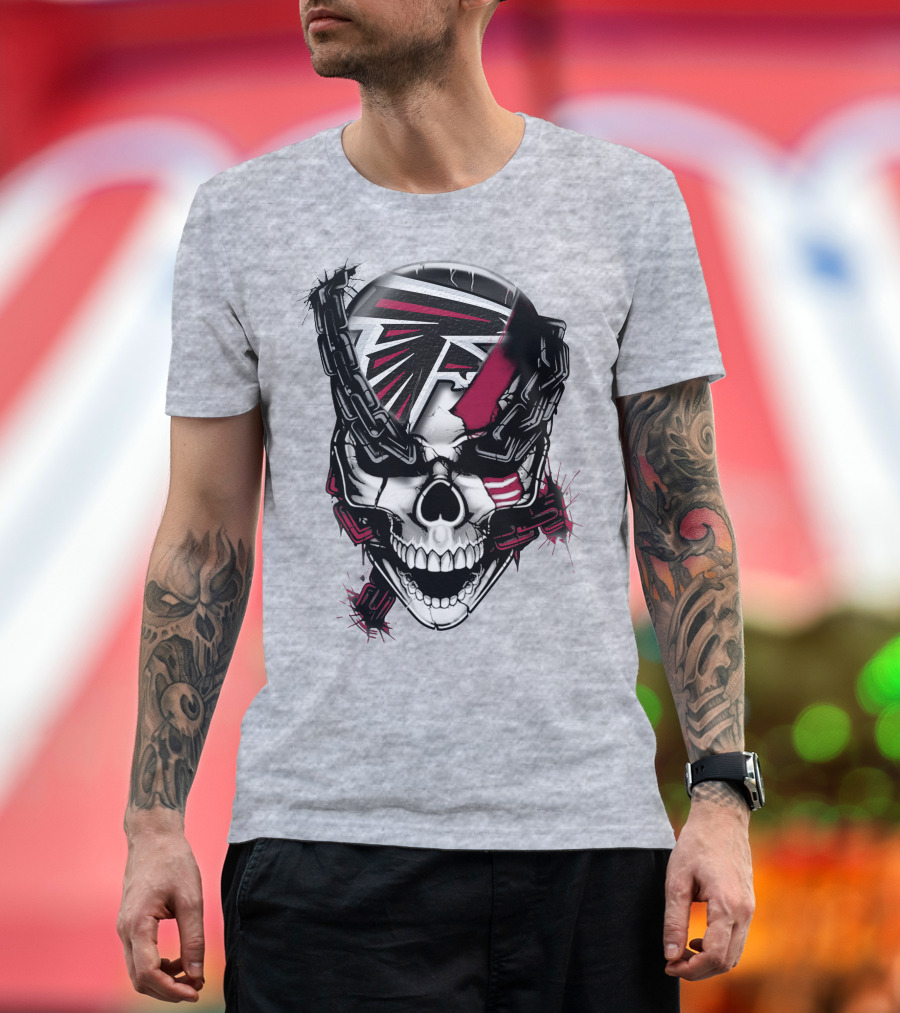 Atlanta Falcons Skull Chain T-Shirt
