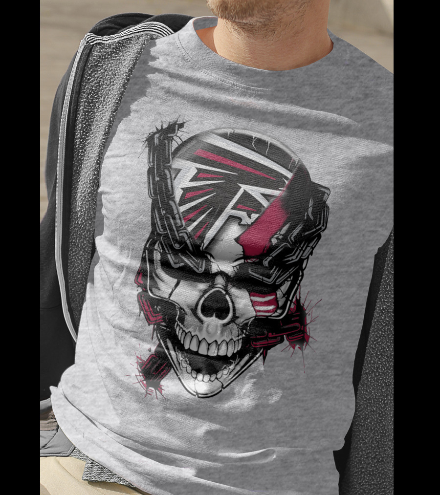 Atlanta Falcons Skull Chain T-Shirt