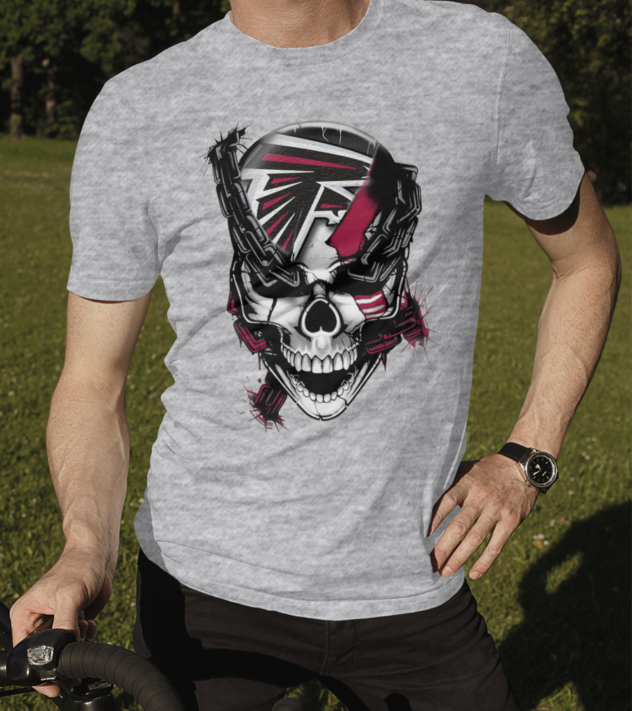 Atlanta Falcons Skull Chain T-Shirt
