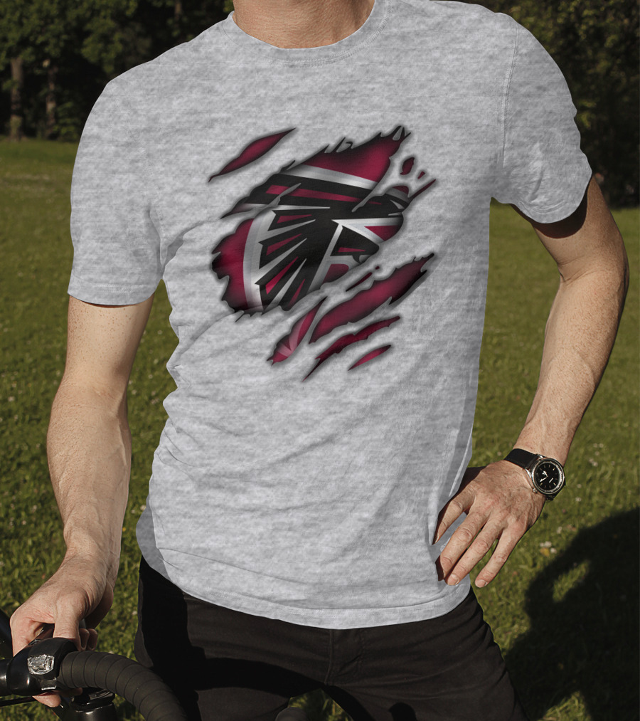 Atlanta Falcons Logo Claw Marks T-Shirt