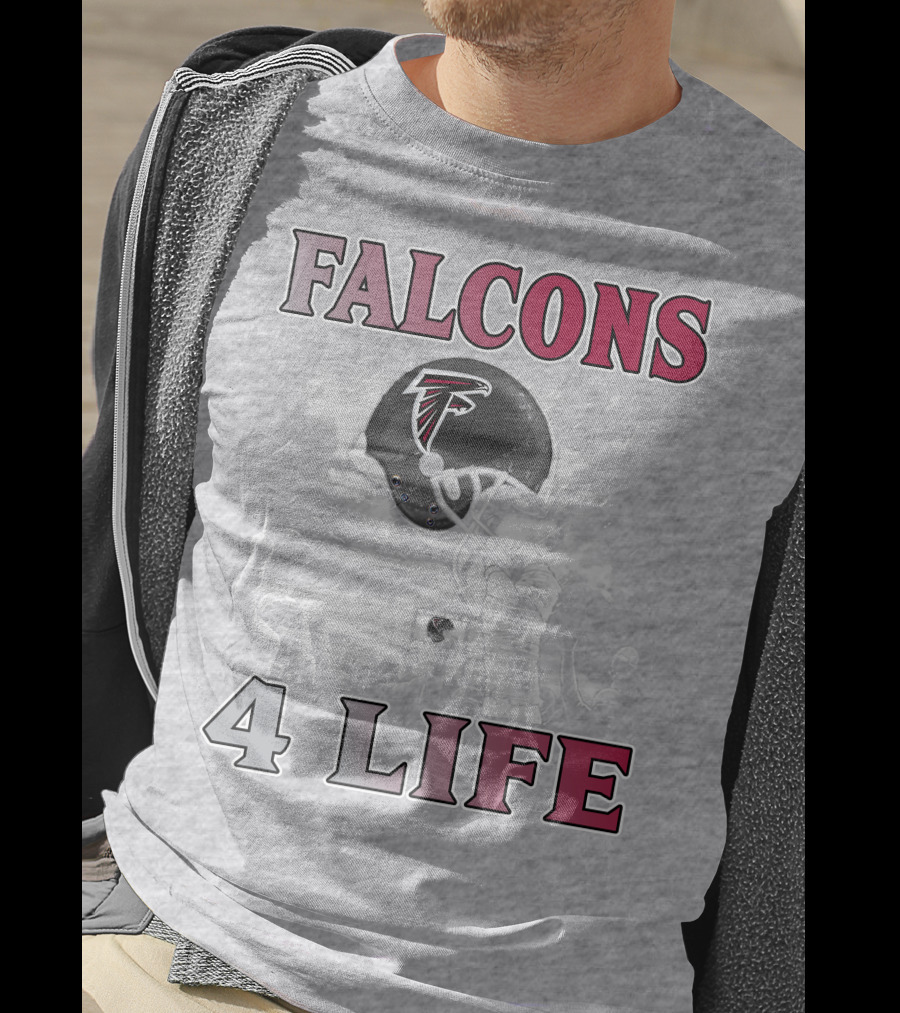 Falcons 4 Life Atlanta Falcons Helmet Team Spirit T-Shirt