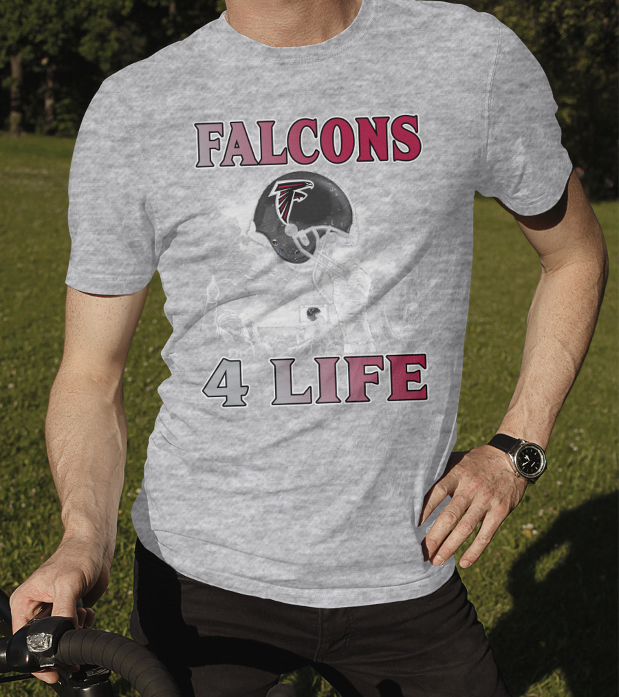Falcons 4 Life Atlanta Falcons Helmet Team Spirit T-Shirt