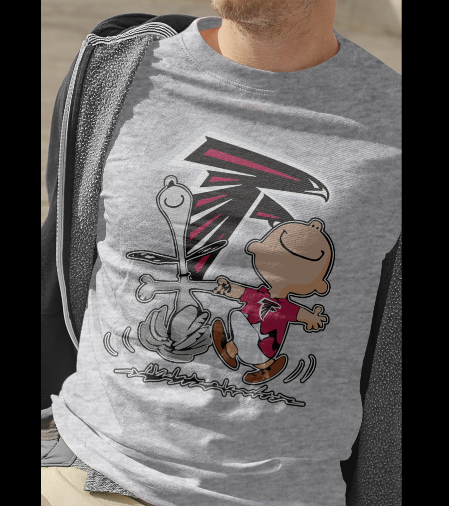 Atlanta Falcons Snoopy Dance Nfl Fan Artwork T-Shirt