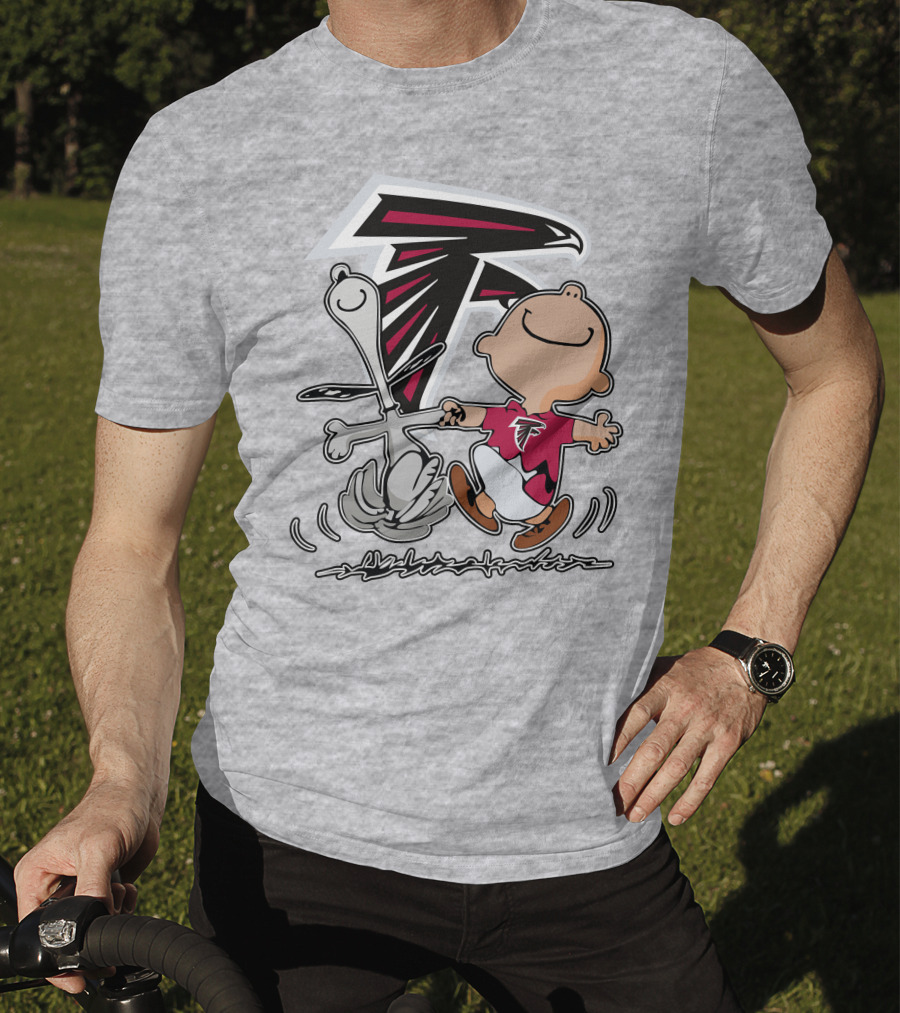 Atlanta Falcons Snoopy Dance Nfl Fan Artwork T-Shirt