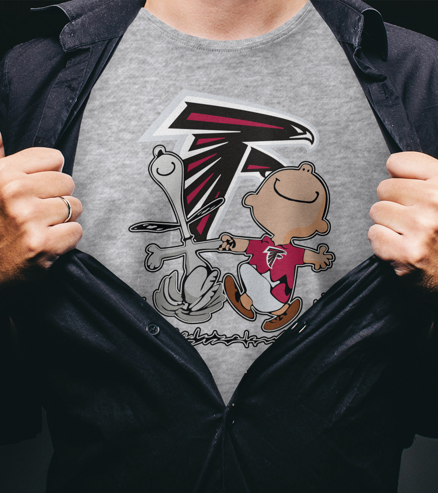 Atlanta Falcons Snoopy Dance Nfl Fan Artwork T-Shirt