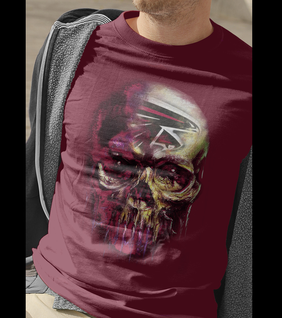 Atlanta Falcons Skull Art T-Shirt